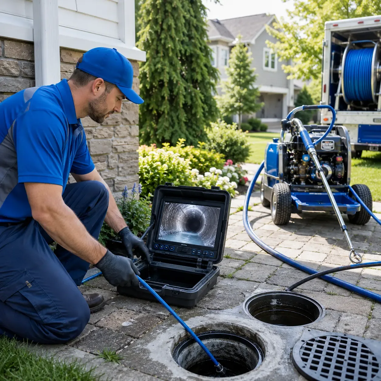 Outdoor drain cleaning professionals serving Middle Island, NY
